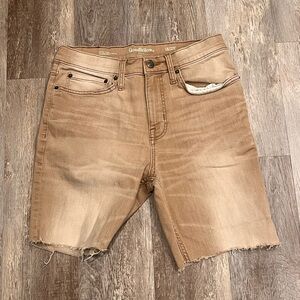 Goodfellow Slim Straight Total Flex Tan Denim Jeans Cutoff Shorts Men’s 30